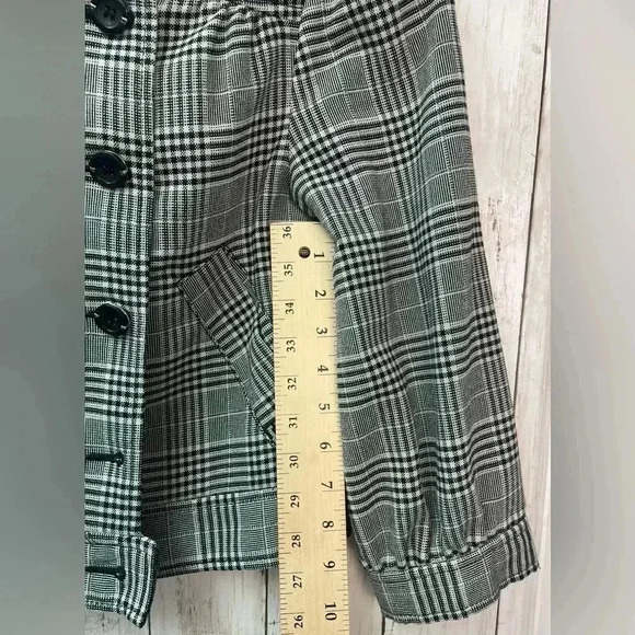 Guess 3/4 Sleeve Jacket size Small Black/White Fall/Winter - Picture 14 of 14